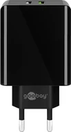 Ładowarki do telefonów - Ładowarka sieciowa 2x USB QC 3.0 28W Goobay CZARNA - miniaturka - grafika 1