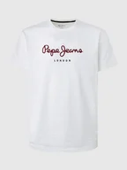 Koszulki męskie - Pepe Jeans Koszulka "Eggo" w kolorze białym - miniaturka - grafika 1