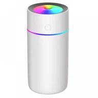 Nawilżacze powietrza - Nawilżacz powietrza do samochodu z delikatną mgiełką, przenośny mini nawilżacz do akcesoriów wnętrza samochodu, biały - miniaturka - grafika 1