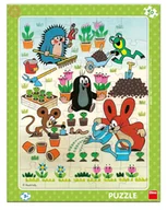 Puzzle - Krecik i Przyjaciele Puzzle ramkowe W ogródku 40 el., obrazek o wymiarach 32x24 cm dla dzieci w wieku 3+ oryginalne z Czech - miniaturka - grafika 1