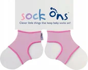 Śpiworki dla dzieci - NAKŁADKI NA SKARPETKI DLA NIEMOWLAKÓW ZAPOBIEGAJĄ ŚCIĄGANIU SKARPETEK RÓŻ - miniaturka - grafika 1