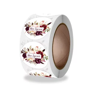 Naklejki Ozdobne Okrągłe 3,8Cm Moc Życzeń 10 Szt. - Scrapbooking - miniaturka - grafika 1