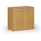 Szafy biurowe - Szafa biurowa z drzwiami PRIMO WOOD, 740 x 800 x 420 mm, buk - miniaturka - grafika 1