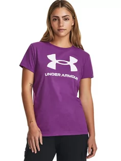 Koszulki i topy damskie - Under Armour Koszulka "Sportystyle" w kolorze fioletowym - grafika 1