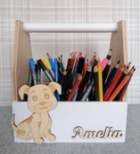 Przyborniki na biurko - Przybornik na kredki PK206 - miniaturka - grafika 1