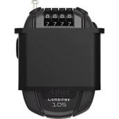 Zabezpieczenia do roweru - Zapięcie rowerowe ABUS Combiflex Rest 105 + CHR Linka Czarny - miniaturka - grafika 1