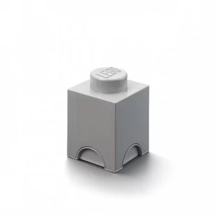 Lego Pojemnik Pudełko Klocek 1 Szary - Pojemniki na zabawki - miniaturka - grafika 1