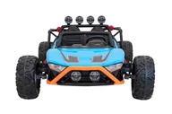 Pojazdy elektryczne dla dzieci - Auto Buggy Racing 5 Na Akumulator Dla Dzieci Niebieski + Silniki 2X200W + Pilot + Audio Led + Wolny Start - miniaturka - grafika 1