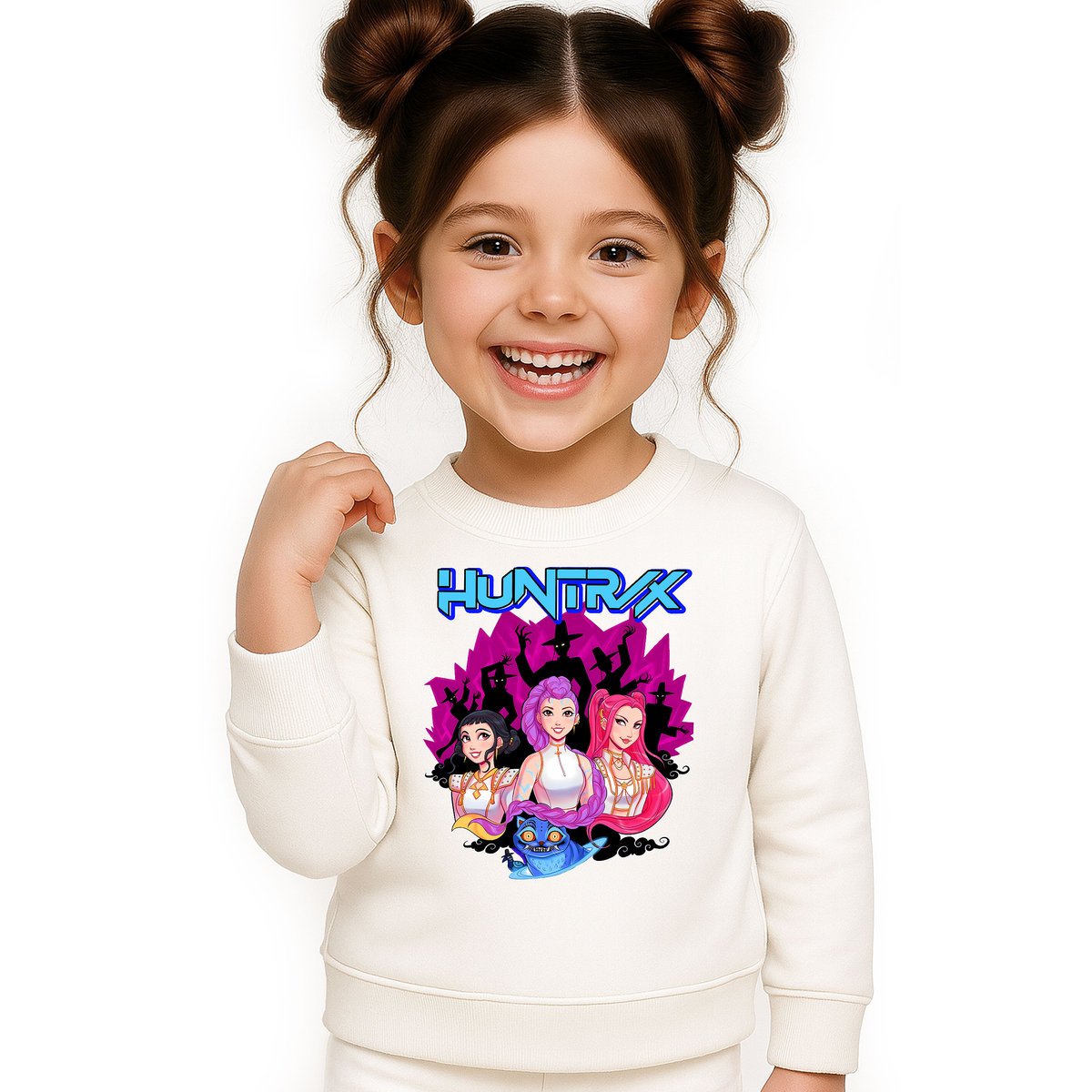 BLUZA DZIECIĘCA KPOP DEMON HUNTERS HUNTRIX 122-128 BAWEŁNIANA JAKOŚĆ