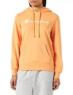 Champion Damska bluza z kapturem Legacy American Classics Powerblend Terry Logo, pomarańczowy, XXL - Bluzy damskie - miniaturka - grafika 1