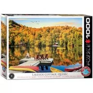 Puzzle - Eurographics Puzzle 1000 elementów. Domki nad jezorem, Quebec - miniaturka - grafika 1