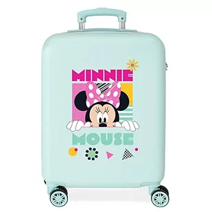 Disney Minnie Geometric Walizka kabiny Turkusowy 38x55x20 cms Sztywne zapięcie z boku 35L 2 kg 4 koła Podwójne Bagaż Ręczny, niebieski, Talla única, walizka kabinowa - Walizki - miniaturka - grafika 1