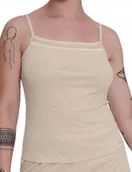 Koszulki i topy damskie - Koszulka TOP GO Ribbed na ramiączkach Podkoszulka BAWEŁNIANA M 38 - miniaturka - grafika 1