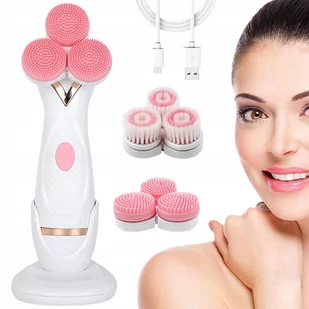 Szczotka Do Mycia Twarzy Masażer Elektryczny 3W1 - Szczoteczki do twarzy - miniaturka - grafika 1