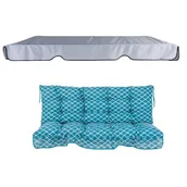 Poduszki ogrodowe - Poduszki z daszkiem na huśtawkę PATIO Piemont H030-21PB - miniaturka - grafika 1