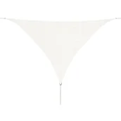 Parasole ogrodowe - vidaXL Żagiel przeciwsłoneczny HDPE trójkątny 5x5x5 m, biały - miniaturka - grafika 1