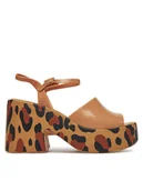 Sandały damskie - Melissa Sandały Melissa Lina Ad M 35929 Brązowy - miniaturka - grafika 1