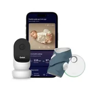 Elektroniczne nianie i monitory oddechu - Niania elektroniczna OWLET Cam 2 + monitor oddechu Granatowy - miniaturka - grafika 1