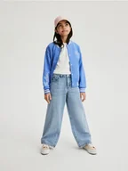 Bluzki dla dziewczynek - Reserved - Bluza bomber - niebieski - miniaturka - grafika 1