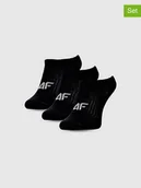 Skarpetki damskie - 4F Skarpety (3 pary) w kolorze czarnym - miniaturka - grafika 1