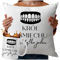 Gadżety dla niej i dla niego - Kubek Poduszka Dla Dentysty Ortodonty 330ml 40x40cm Nadruk Dentysta - miniaturka - grafika 1
