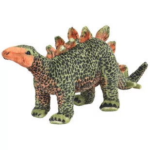 vidaXL vidaXL Pluszowy stegozaur, stojący, zielono-pomarańczowy, XXL - Maskotki i pluszaki - miniaturka - grafika 1