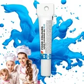 Dodatki do ciast w płynie, aromaty - Niebieski Barwnik Spożywczy W Żelu Tubka 20g Jadalny Do Tortów I Ciast - miniaturka - grafika 1