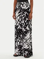 Spodnie damskie - Calvin Klein Swimwear Spodnie palazzo KW0KW02823 Czarny Relaxed Fit - miniaturka - grafika 1