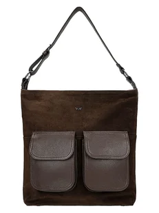 Wojas Skórzana torebka w kolorze brązowym - 36 x 34 x 10 cm - Torebki damskie - miniaturka - grafika 1