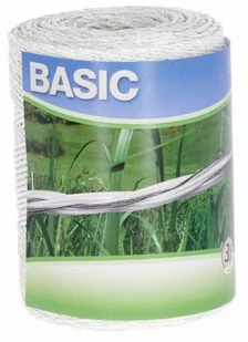 Kerbl Plecionka ogrodzeniowa BASIC 500 m - biała - Akcesoria jeździeckie - miniaturka - grafika 1
