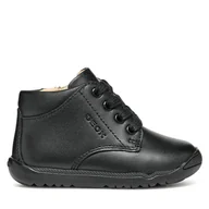Buty dla chłopców - Trzewiki Geox B Macchia Boy B464NA 08554 C9999 Czarny - miniaturka - grafika 1
