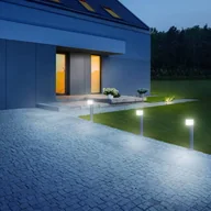 Lampy ogrodowe - Steinel VSA Van Spijk Lampa słupkowa z czujnikiem GL 80 LED IHF CUBO, 055486 055486 - miniaturka - grafika 1