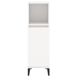 Szafka łazienkowa, biała, 30x30x100 cm, materiał drewnopochodny Lumarko! - Szafki łazienkowe - miniaturka - grafika 8