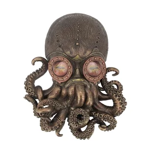 BOJOWA OŚMIORNICA Z GOGLAMI FIGURKA STEAMPUNK VERONESE - Figurki dekoracyjne - miniaturka - grafika 1