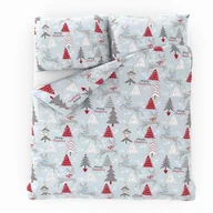 Pozostałe akcesoria świąteczne - Kvalitex Świąteczna pościel Choinki szary, 140x200 cm, 70x90 cm, 140x200 cm, 70x90 cm - miniaturka - grafika 1