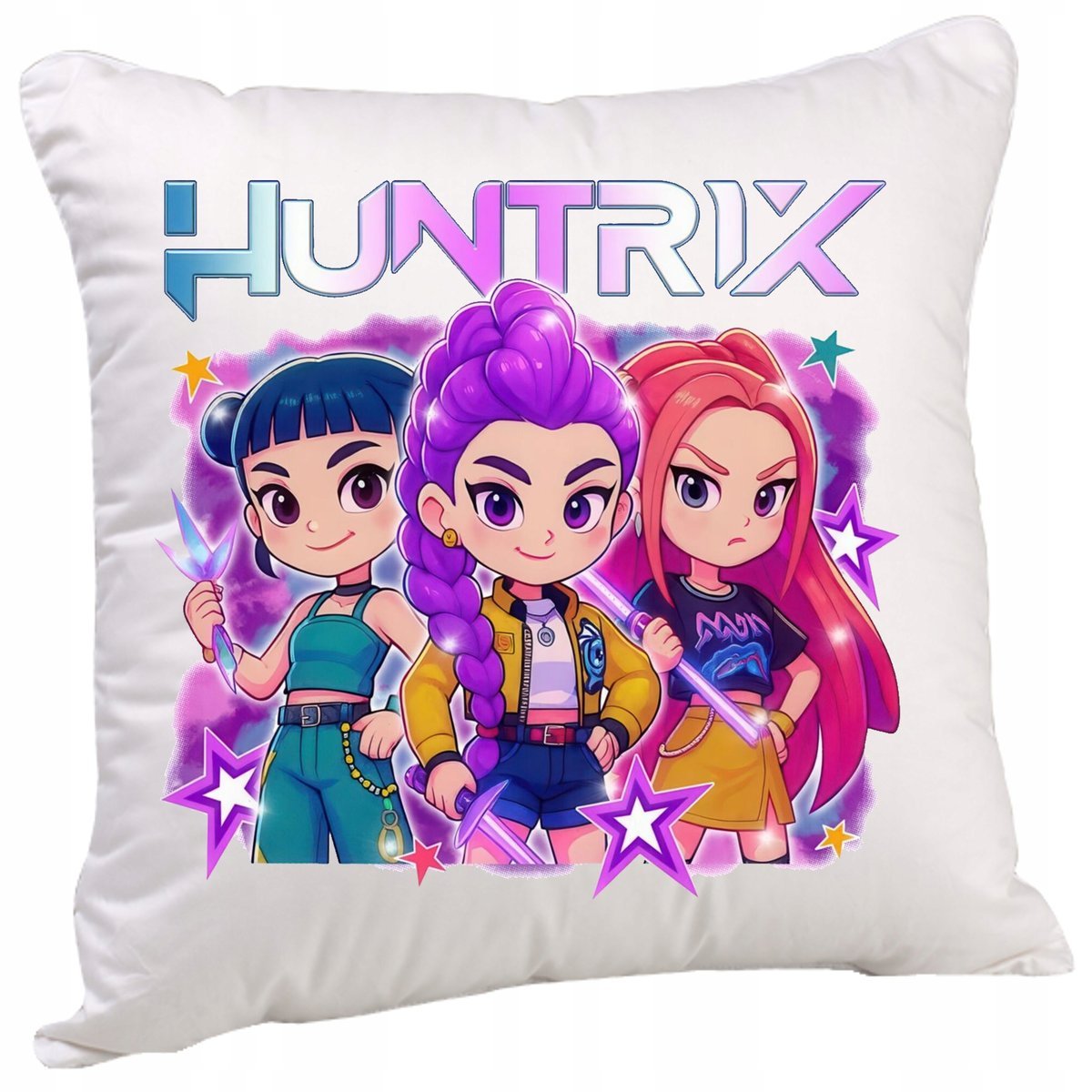 3521 PODUSZKA Huntrix K-POP Hunters Demon ANIME SAJA BOYS 40x40 CM