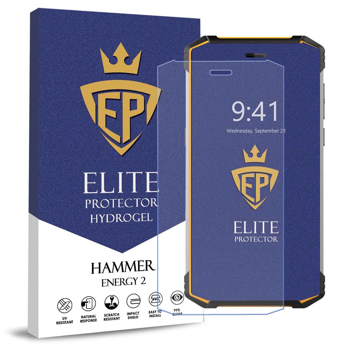 FOLIA 5D CAŁY EKRAN NA TELEFON DO HAMMER ENERGY 2 HYDROŻELOWA ORYGINAŁ