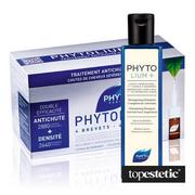 Szampony do włosów - Phyto Phytolium Set ZESTAW Ampułki przeciw wypadaniu włosów typu męskiego 12x3,5 ml + Szampon stymulujący kurację 250 ml - miniaturka - grafika 1