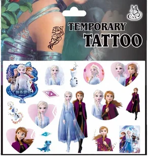 Tatuaże dla dzieci Kraina Lodu zmywalne Elza Elsa Frozen K2 - Zabawki kreatywne - miniaturka - grafika 1