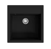Zlewozmywaki - Czarny granitowy zlewozmywak E4-R58 - miniaturka - grafika 1