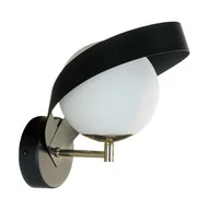 Lampy ścienne - 1140  Kinkiet NELA czarno-złota - miniaturka - grafika 1