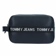 Kosmetyczki, organizery i kuferki - Tommy Hilfiger Jeans TJM Essential Kosmetyczka Skórzany 22 cm black - miniaturka - grafika 1