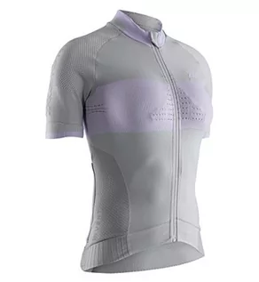 Koszulki i topy damskie - X-Bionic damska koszulka z krótkim rękawem Invent 4.0 Bike Race Dolomite Grey/Magnolia Purple XL RT-BT00S19W - grafika 1
