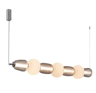 Lampy sufitowe - Srebrna lampa wisząca - 3X K388 Horix - miniaturka - grafika 1