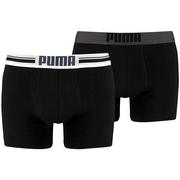 Bielizna sportowa damska - Bokserki treningowe męskie Puma Placed Logo Boxer 2 pack - miniaturka - grafika 1