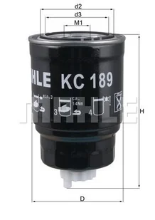 Filtr paliwa Mahle KC 189 - Filtry paliwa - miniaturka - grafika 1