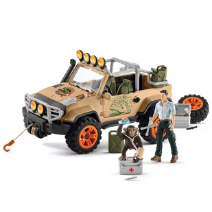 Schleich Wild Life Pojazd terenowy z wyciągarką 42410 - Figurki dla dzieci - miniaturka - grafika 1