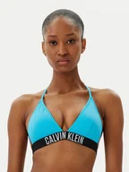 Stroje kąpielowe - Calvin Klein Swimwear Góra od bikini KW0KW02854 Niebieski - miniaturka - grafika 1