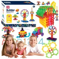 Zabawki interaktywne dla dzieci - PRZESTRZENNE KLOCKI KONSTRUKCYJNE 3D 2D KRĄŻKI DYSKI UKŁADANKA XXL 280 SZT. Z2027 - miniaturka - grafika 1