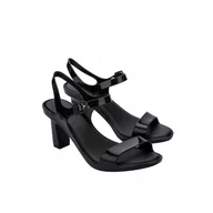Sandały damskie - Melissa Buty Na Obcasie Damskie Czarne Lady Emme Ad Black 39 - miniaturka - grafika 1